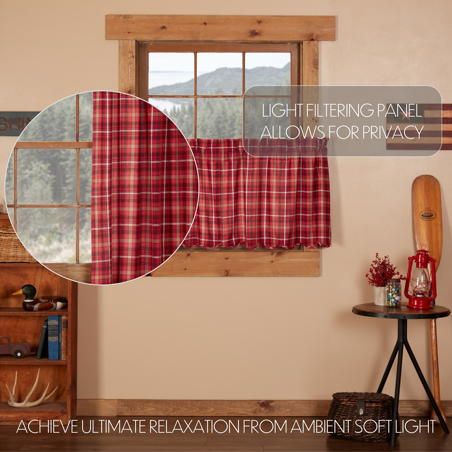 Vhc Brands Braxton 2-pc. Rod Pocket Window Tier