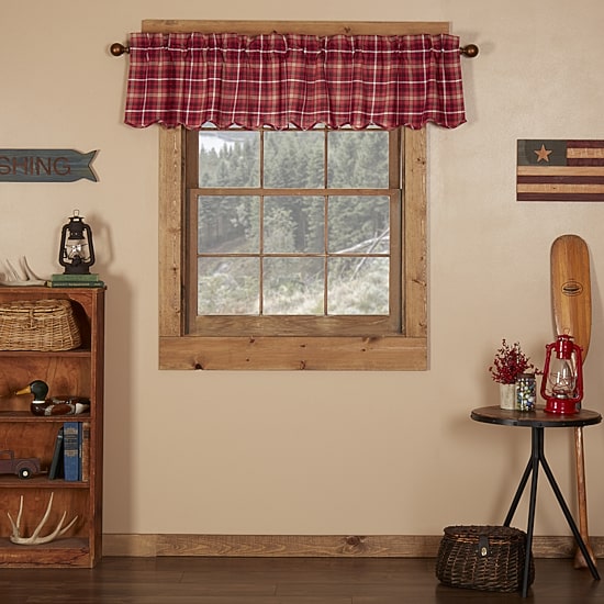 Vhc Brands Braxton Rod Pocket Scallop Valance
