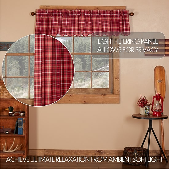 Vhc Brands Braxton Rod Pocket Scallop Valance