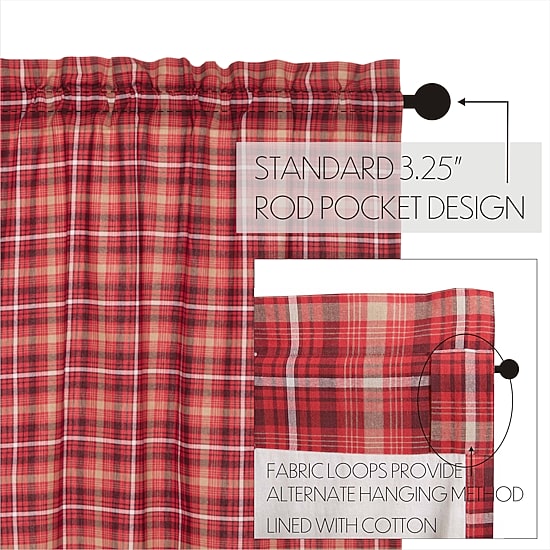 Vhc Brands Braxton Rod Pocket Scallop Valance