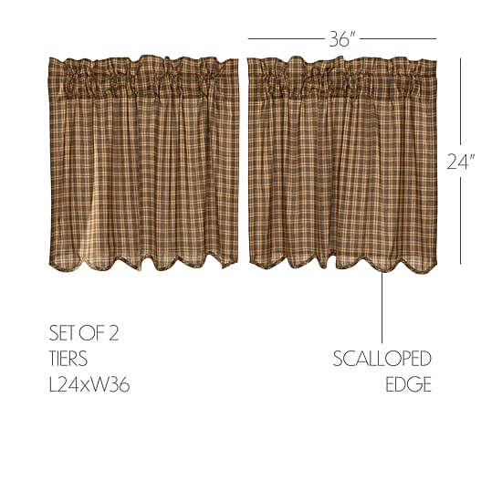 Vhc Brands Cedar Ridge 2-pc. Rod Pocket Window Tier