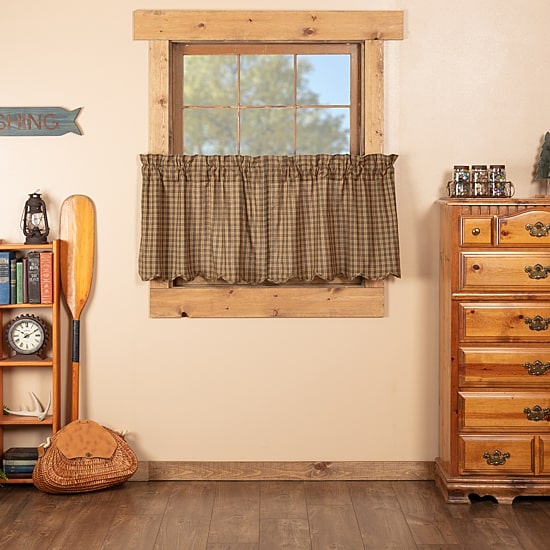 Vhc Brands Cedar Ridge 2-pc. Rod Pocket Window Tier