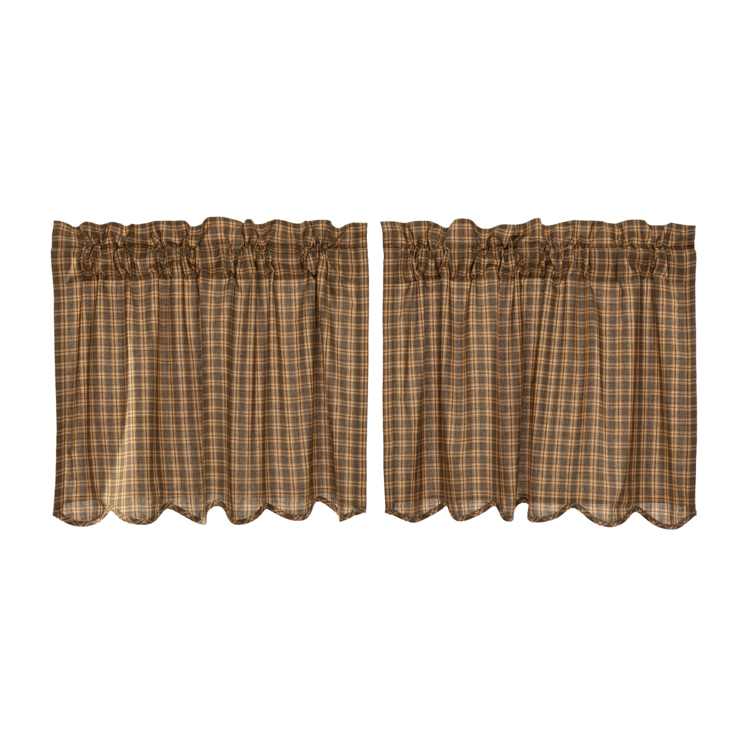 Vhc Brands Cedar Ridge 2-pc. Rod Pocket Window Tier