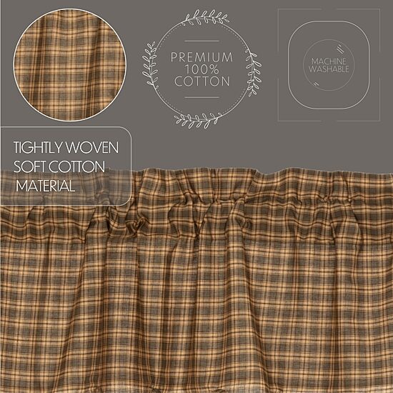 Vhc Brands Cedar Ridge Scalloped Rod Pocket Scallop Valance