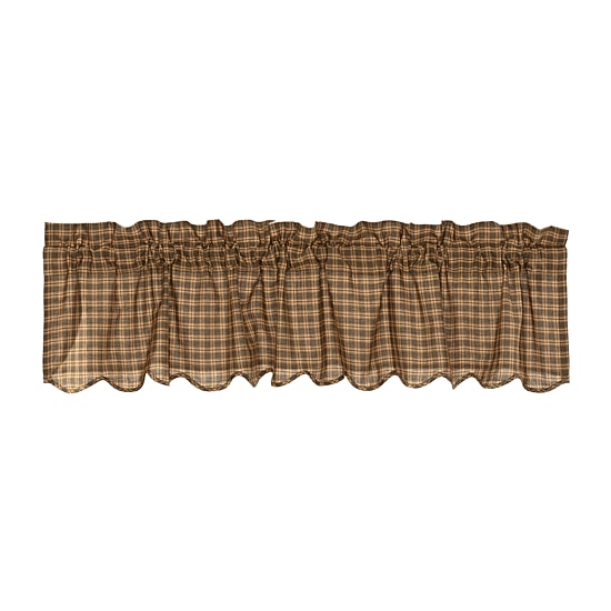 Vhc Brands Cedar Ridge Scalloped Rod Pocket Scallop Valance