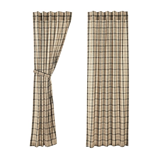 Vhc Brands Cider Mill Rod Pocket Light-Filtering Set of 2 Curtain Panel