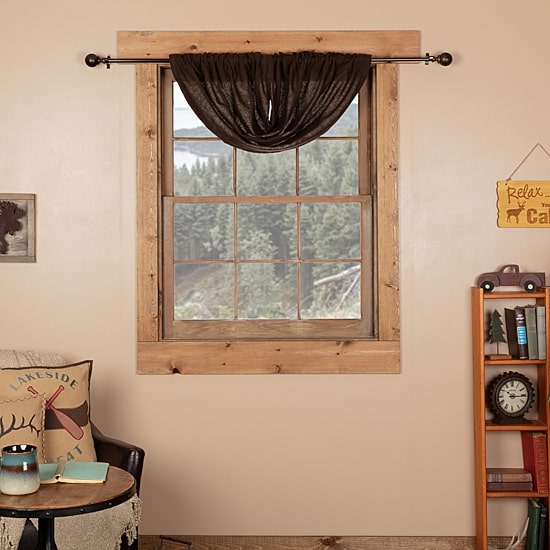 Vhc Brands Cotton Burlap Light-Filtering Rod Pocket Single Balloon Shade