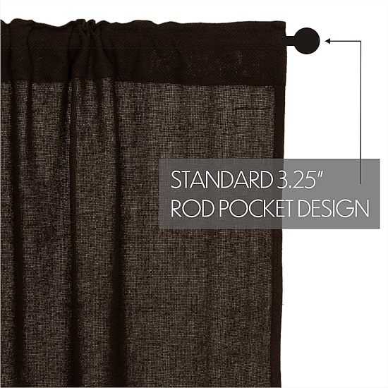 Vhc Brands Cotton Burlap Prairie Swag Rod Pocket Tailored Valance
