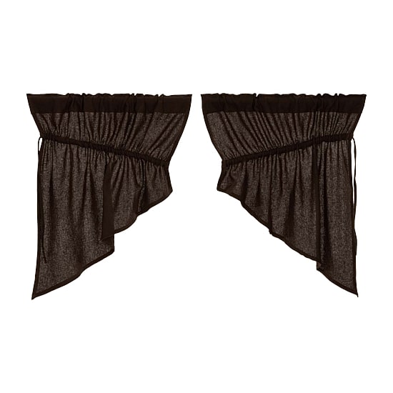 Vhc Brands Cotton Burlap Prairie Swag Rod Pocket Tailored Valance