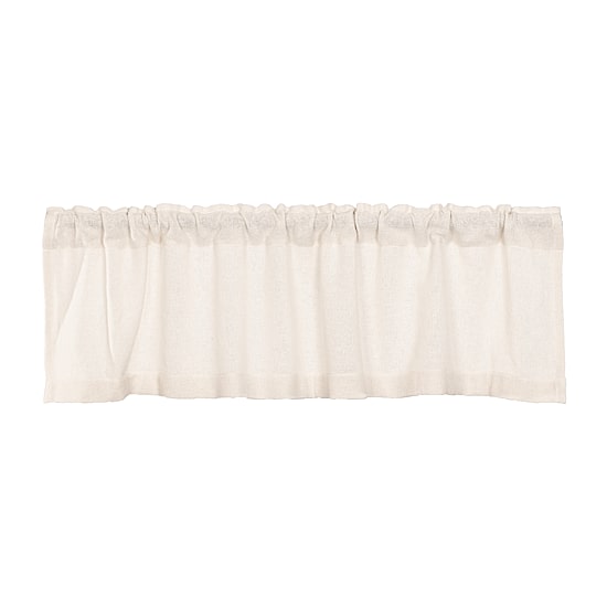 Vhc Brands Cotton Burlap Rod Pocket Tailored Valance