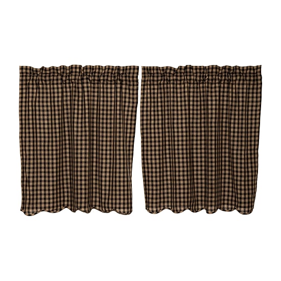 Vhc Brands Country Check 2-pc. Rod Pocket Window Tier