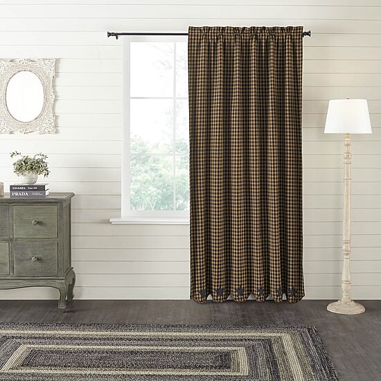 Vhc Brands Country Star Rod Pocket Blackout Single Curtain Panel