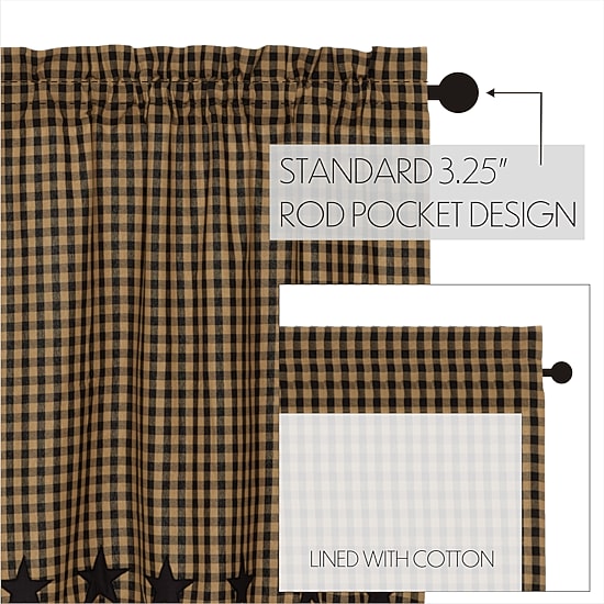 Vhc Brands Country Star 2-pc. Rod Pocket Window Tier