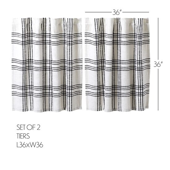 Vhc Brands Country Woven Plaid 2-pc. Rod Pocket Window Tier