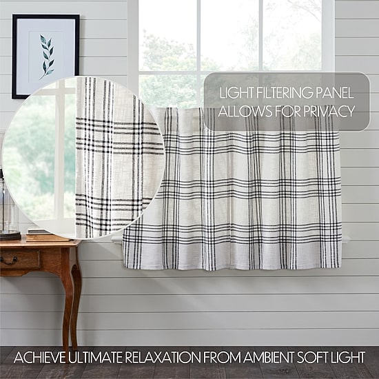 Vhc Brands Country Woven Plaid 2-pc. Rod Pocket Window Tier
