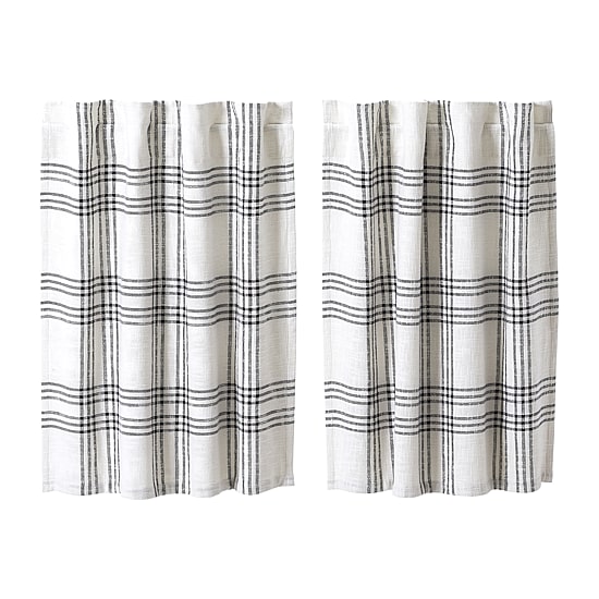Vhc Brands Country Woven Plaid 2-pc. Rod Pocket Window Tier