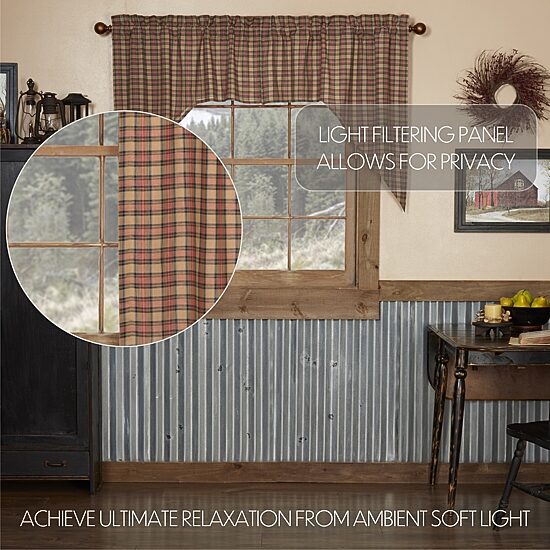 Vhc Brands Crosswoods Swag Rod Pocket Tailored Valance