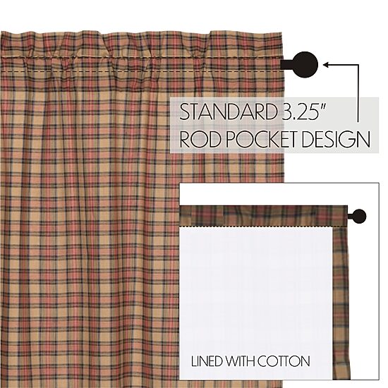 Vhc Brands Crosswoods Swag Rod Pocket Tailored Valance
