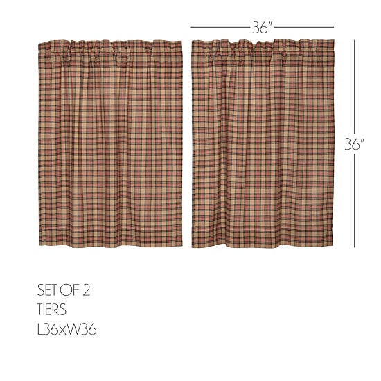 Vhc Brands Crosswoods 2-pc. Rod Pocket Window Tier