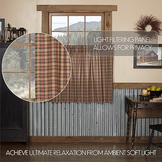 Vhc Brands Crosswoods 2-pc. Rod Pocket Window Tier