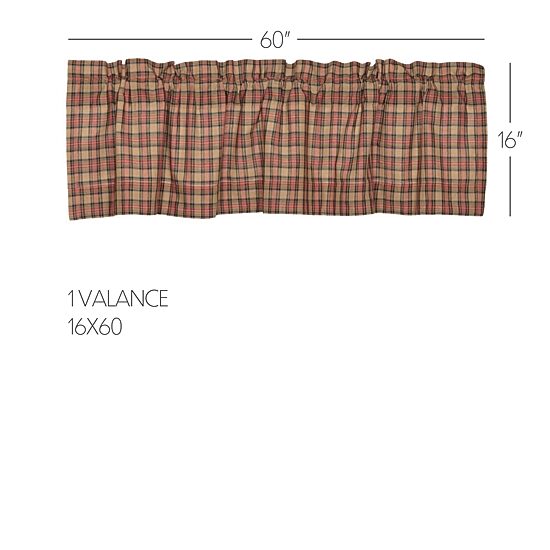 Vhc Brands Crosswoods Rod Pocket Tailored Valance