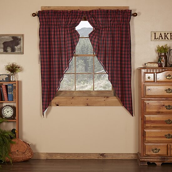 Vhc Brands Cumberland Prairie Rod Pocket Light-Filtering Set of 2 Curtain Panel