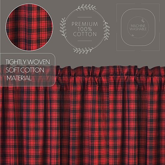 Vhc Brands Cumberland Prairie Rod Pocket Light-Filtering Set of 2 Curtain Panel