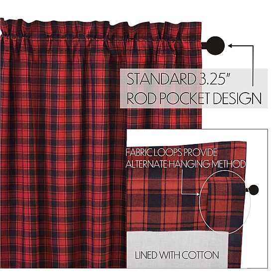 Vhc Brands Cumberland Prairie Rod Pocket Light-Filtering Set of 2 Curtain Panel