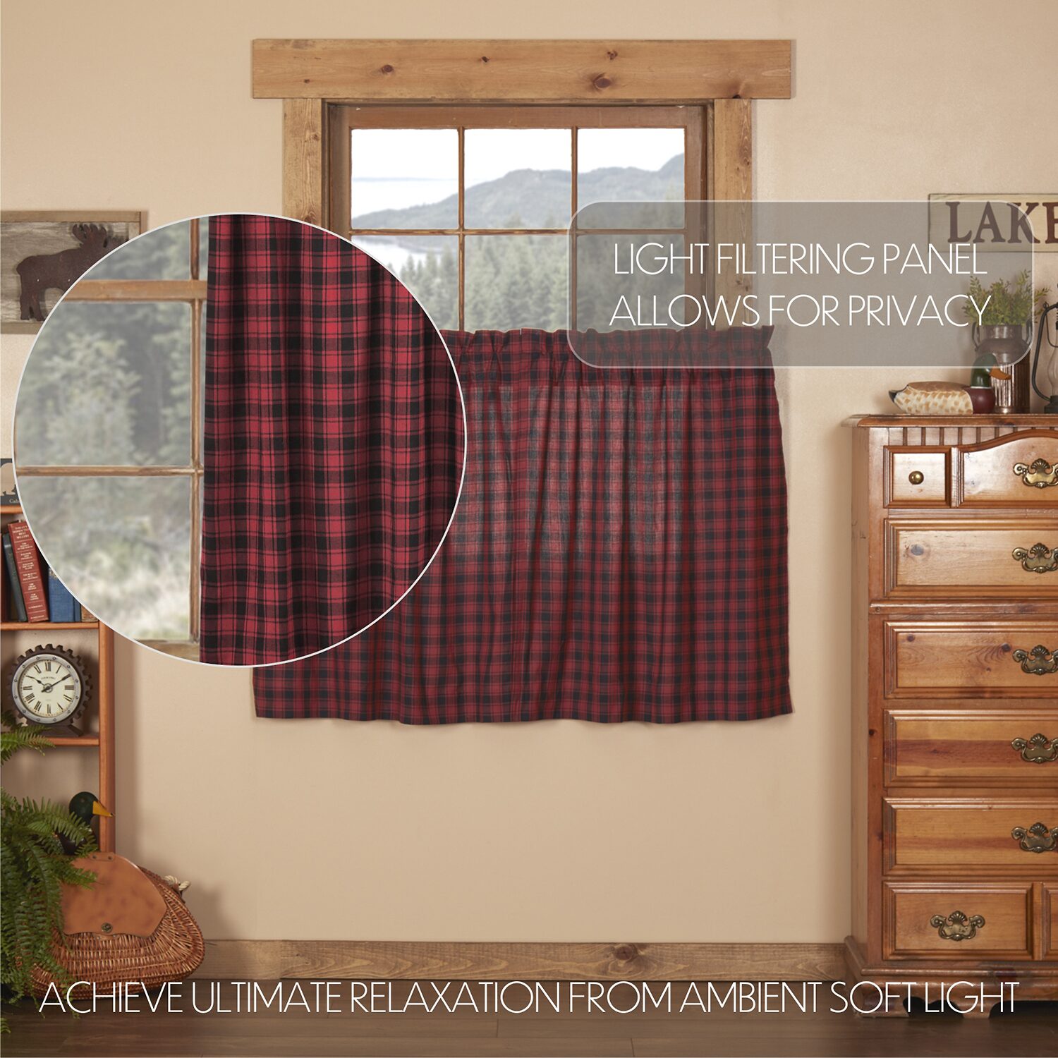 Vhc Brands Cumberland 2-pc. Rod Pocket Window Tier