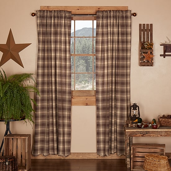 Vhc Brands Dawson Star Rod Pocket Light-Filtering Set of 2 Curtain Panel