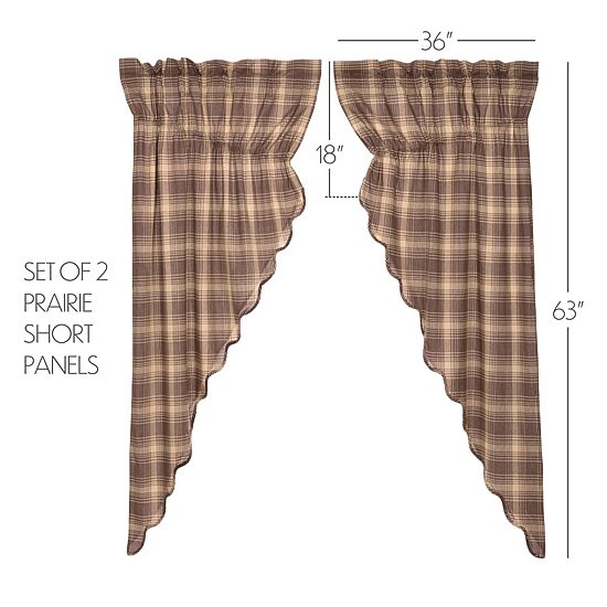 Vhc Brands Dawson Star Prairie Rod Pocket Light-Filtering Set of 2 Curtain Panel