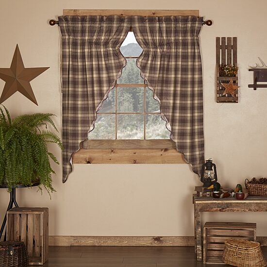 Vhc Brands Dawson Star Prairie Rod Pocket Light-Filtering Set of 2 Curtain Panel