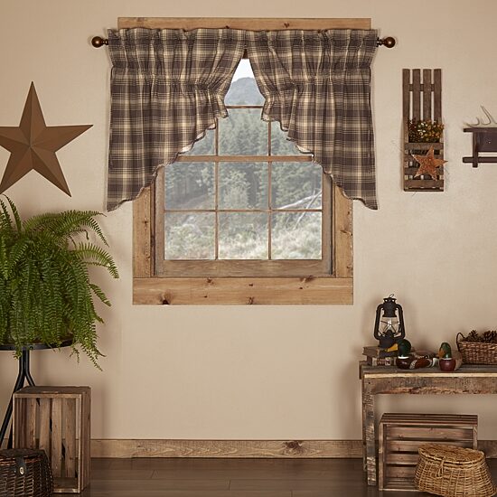 Vhc Brands Dawson Star Prairie Swag Rod Pocket Scallop Valance