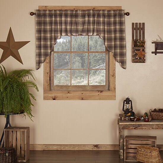 Vhc Brands Dawson Star Swag Rod Pocket Scallop Valance
