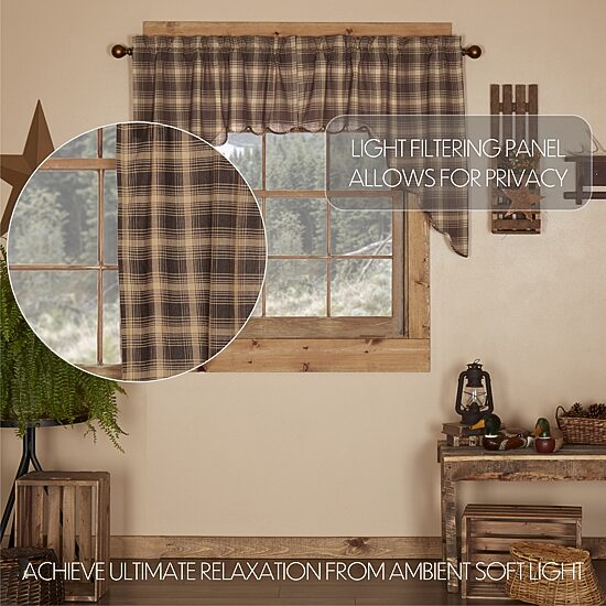 Vhc Brands Dawson Star Swag Rod Pocket Scallop Valance
