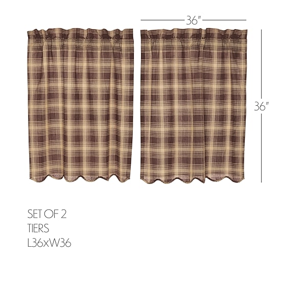 Vhc Brands Dawson Star 2-pc. Rod Pocket Window Tier