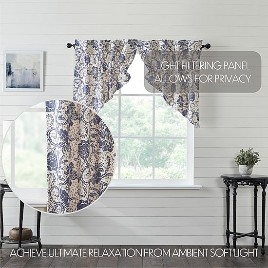 Vhc Brands Dorset Prairie Swag Rod Pocket Tailored Valance