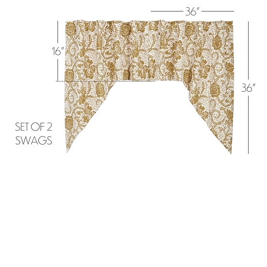 Vhc Brands Dorset Swag Rod Pocket Tailored Valance