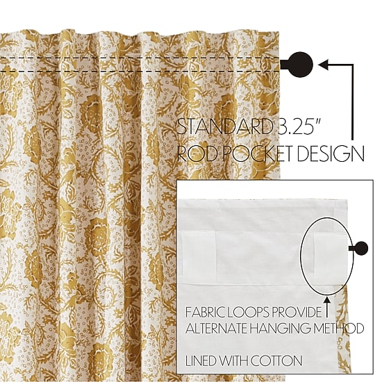 Vhc Brands Dorset Swag Rod Pocket Tailored Valance