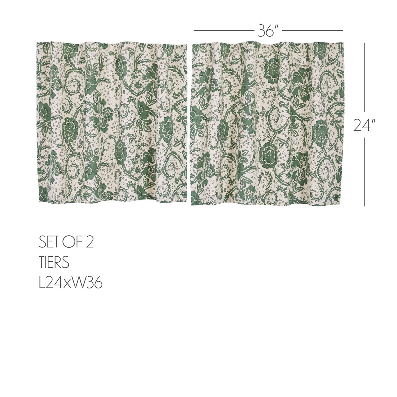 Vhc Brands Dorset 2-pc. Rod Pocket Window Tier