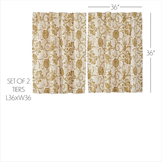 Vhc Brands Dorset 2-pc. Rod Pocket Window Tier