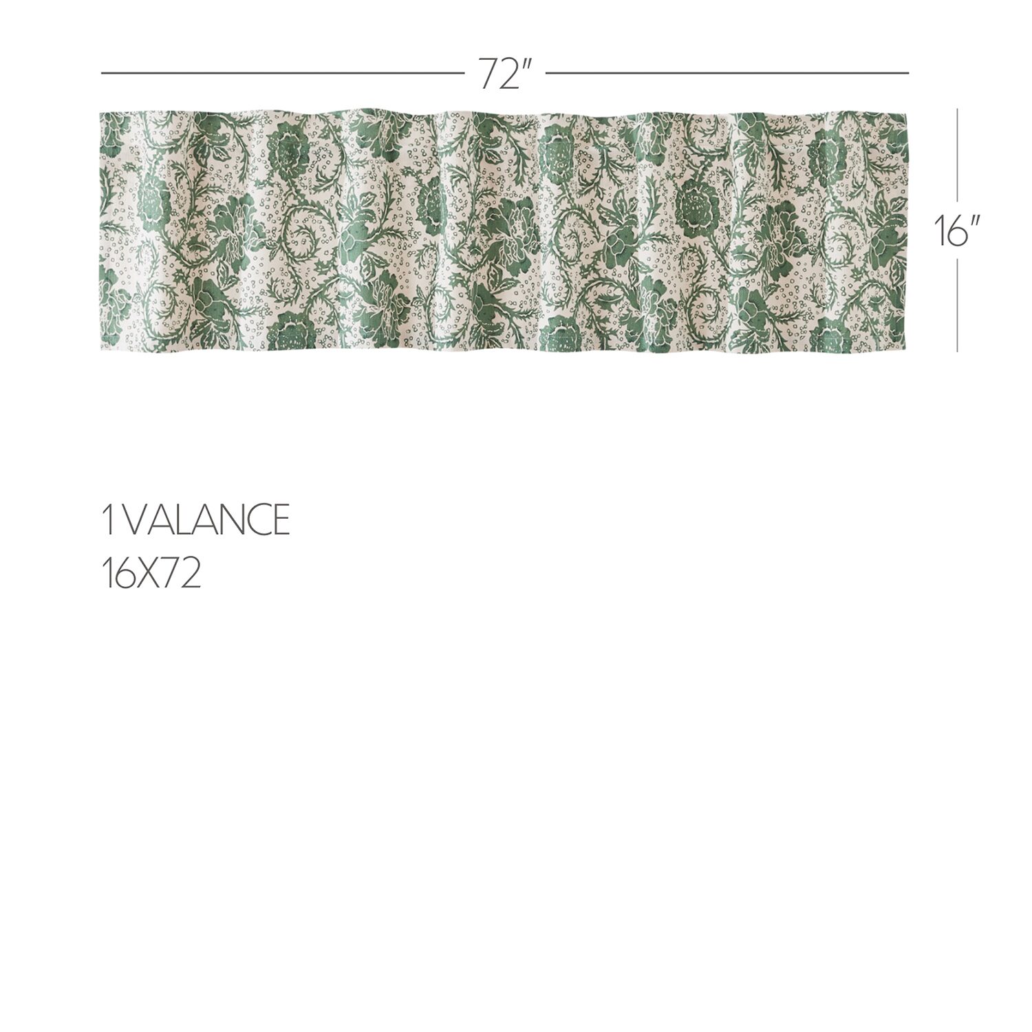 Vhc Brands Dorset Rod Pocket Tailored Valance