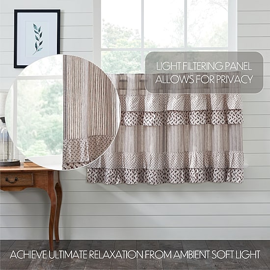 Vhc Brands Florette 2-pc. Rod Pocket Window Tier
