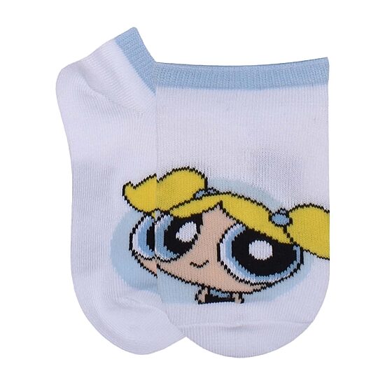Little & Big Kid Girls 6 Pair Powerpuff Girls No Show Socks