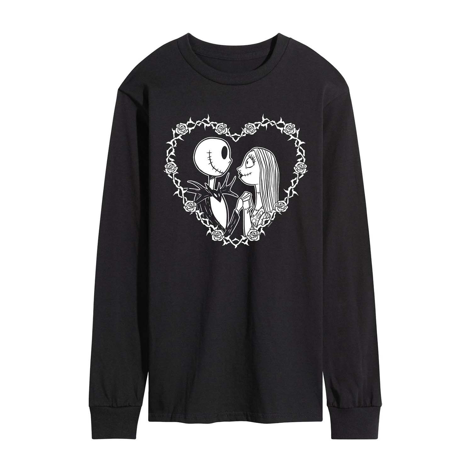 Mens Long Sleeve Nightmare Before Christmas Graphic T-Shirt