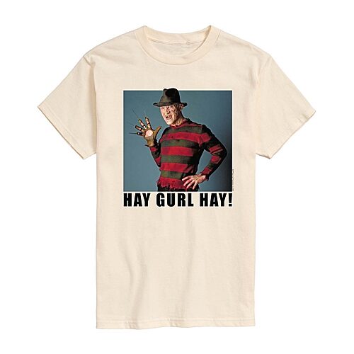Mens Short Sleeve A Nightmare On Elm Street Graphic T-Shirt, Xx-large, Beige
