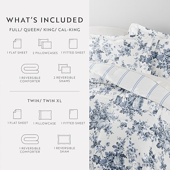 Casual Comfort Microfiber Down Alternative Complete Bedding Set with Sheets