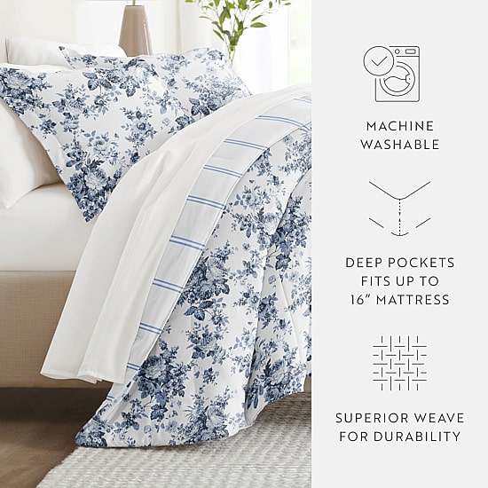 Casual Comfort Microfiber Down Alternative Complete Bedding Set with Sheets