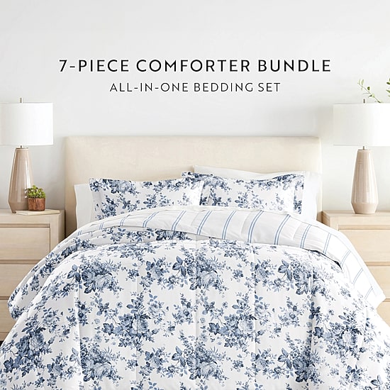 Casual Comfort Microfiber Down Alternative Complete Bedding Set with Sheets
