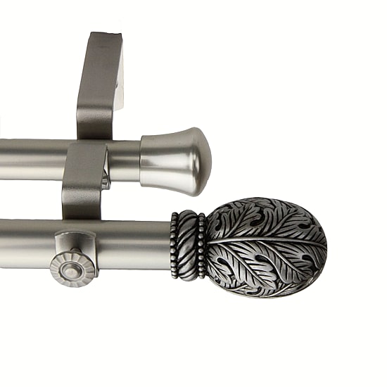 Rod Desyne Forest 13/16" Adjustable Double Curtain Rod